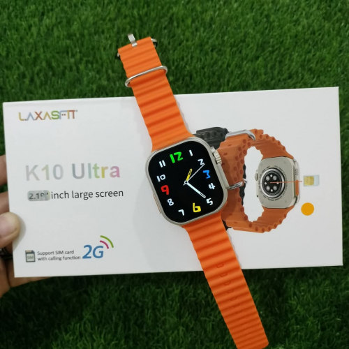 K10 Ultra Smart Watch with Sim supported Big Display Wireless Charger Fitness Tracking Bluetooth connect smartwatch
