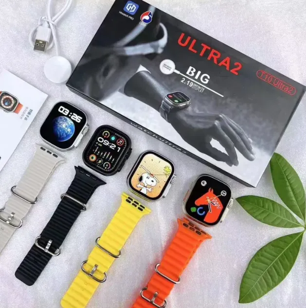 T10 Ultra 2 Smart Watch 2.19 inch Large Infinite Display Magnetic Wireless Charging Bluetooth Calling Feature For Men and Women