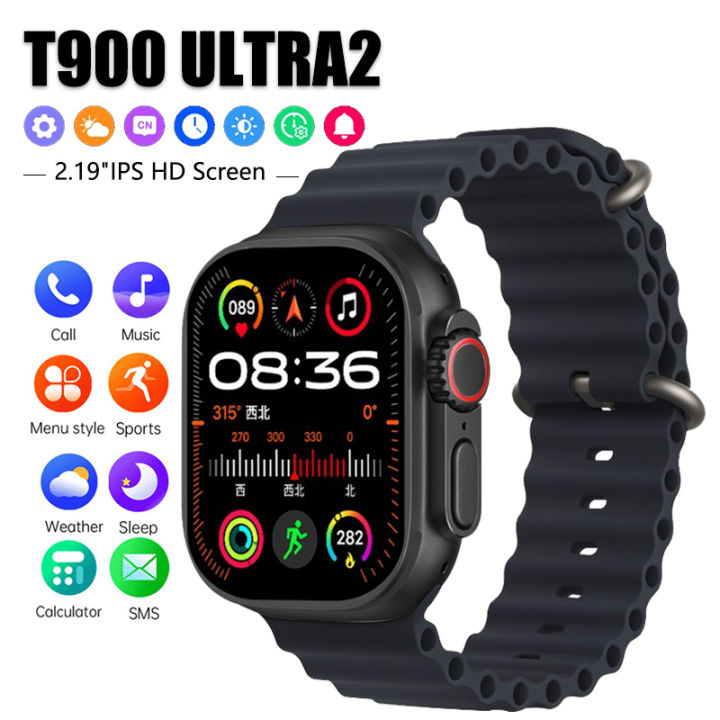 T900 Ultra 2 Watch Ultra Gen 2 IWO Watch NFC Bluetooth Call Heart Rate Waterproof 2.2 Inch Wireless Fitness Watch