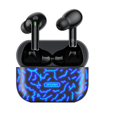 Awei T29 Pro True Wireless Games Earbuds With Dynamic Color Changing Charging Case