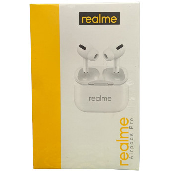 Realme Airpods Pro TWS Wireless Earbuds 5.0 Bluetooth Headphone Earphone (white color)